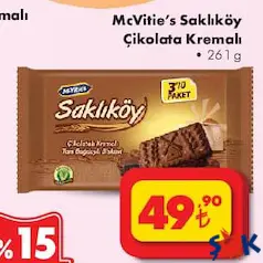 MCVİTİE'S SAKLIKÖY ÇİKOLATA KREMALI 261 G